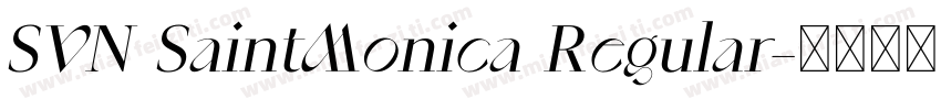 SVN SaintMonica Regular字体转换